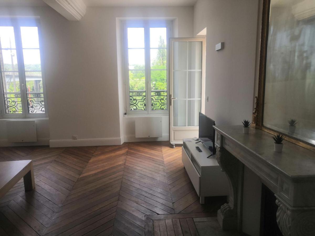 شقة Grand 2P Terrasse Bord De Seine مانت لا جولي المظهر الخارجي الصورة