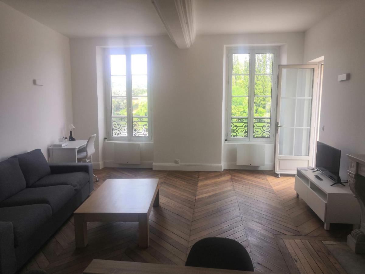 شقة Grand 2P Terrasse Bord De Seine مانت لا جولي المظهر الخارجي الصورة