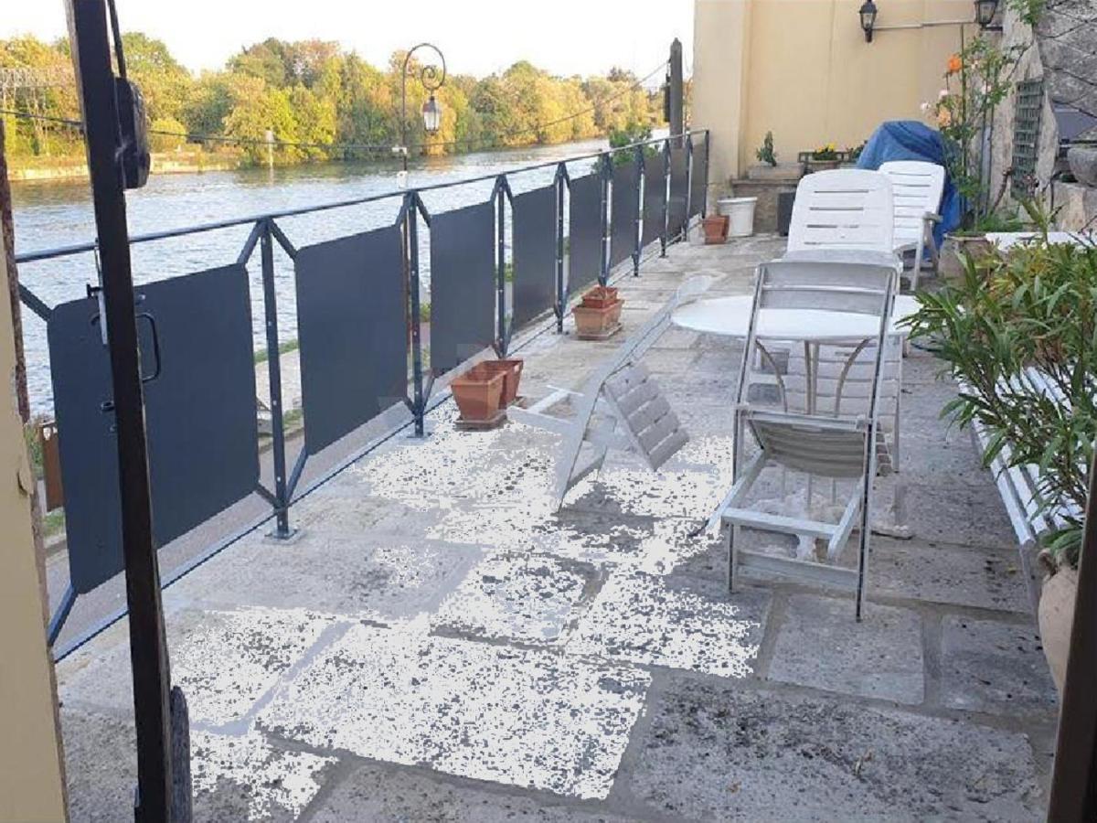 شقة Grand 2P Terrasse Bord De Seine مانت لا جولي المظهر الخارجي الصورة